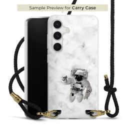 Carry Case Transparent Leder schwarz/gold