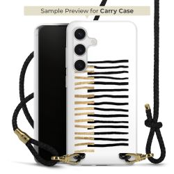 Carry Case Transparent Leather black/gold