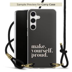 Carry Case Transparent Leather black/gold