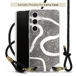 Carry Case Transparent Leather black/gold