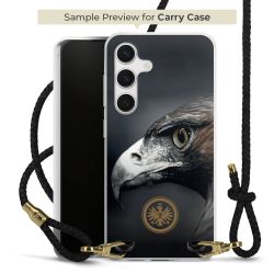 Carry Case Transparent Leder schwarz/gold