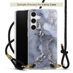 Carry Case Transparent Leder schwarz/gold