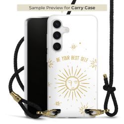 Carry Case Transparent Leather black/gold