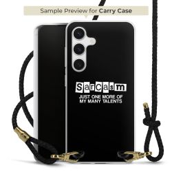 Carry Case Transparent Leather black/gold