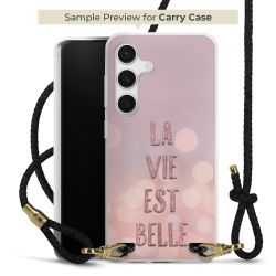 Carry Case Transparent Leather black/gold