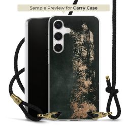 Carry Case Transparent Leder schwarz/gold