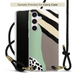 Carry Case Transparent Leather black/gold