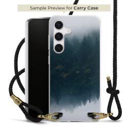 Carry Case Transparent Leder schwarz/gold