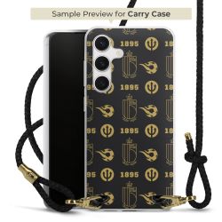 Carry Case Transparent Leather black/gold