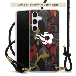 Carry Case Transparent Leather black/gold