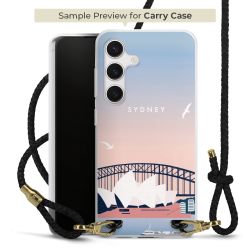 Carry Case Transparent Leather black/gold