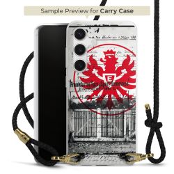 Carry Case Transparent Leder schwarz/gold