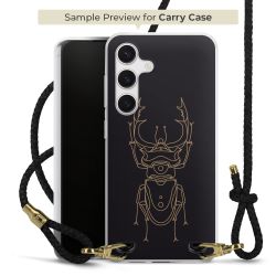 Carry Case Transparent Leather black/gold