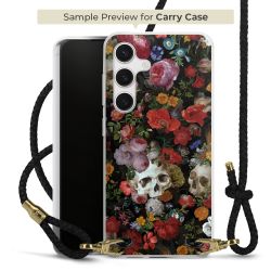 Carry Case Transparent Leder schwarz/gold