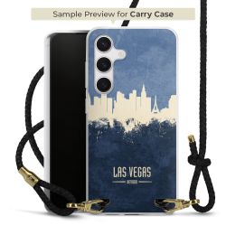 Carry Case Transparent Leder schwarz/gold