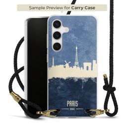 Carry Case Transparent Leder schwarz/gold