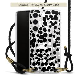 Carry Case Transparent Leather black/gold