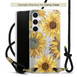 Carry Case Transparent Leather black/gold