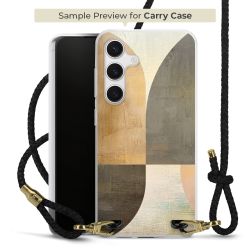 Carry Case Transparent Leder schwarz/gold