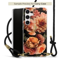 Carry Case Transparent Leder schwarz/gold