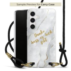 Carry Case Transparent Leder schwarz/gold