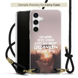 Carry Case Transparent Leder schwarz/gold