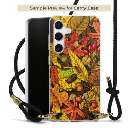 Carry Case Transparent Leather black/gold