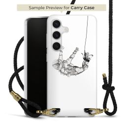 Carry Case Transparent Leather black/gold