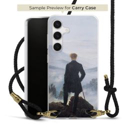 Carry Case Transparent Leder schwarz/gold