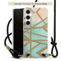 Carry Case Transparent Leather black/gold