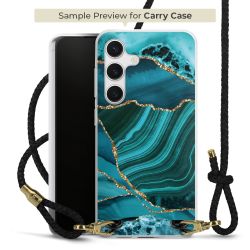 Carry Case Transparent Leather black/gold