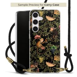 Carry Case Transparent Leder schwarz/gold