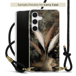 Carry Case Transparent Leather black/gold