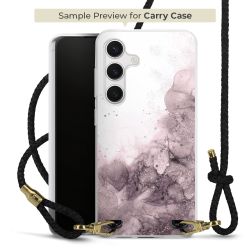 Carry Case Transparent Leder schwarz/gold