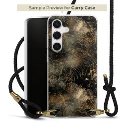 Carry Case Transparent Leder schwarz/gold