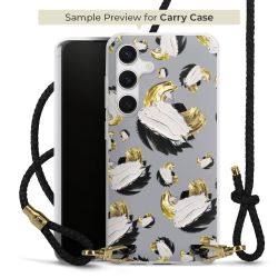 Carry Case Transparent Leather black/gold