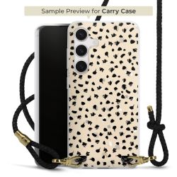 Carry Case Transparent Leather black/gold