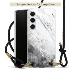 Carry Case Transparent Leder schwarz/gold