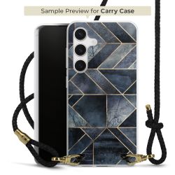 Carry Case Transparent Leather black/gold