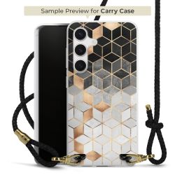 Carry Case Transparent Leather black/gold