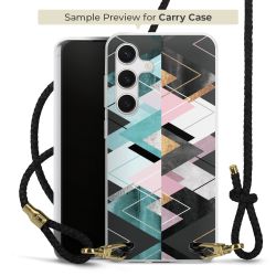 Carry Case Transparent Leather black/gold