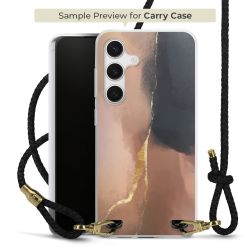 Carry Case Transparent Leather black/gold