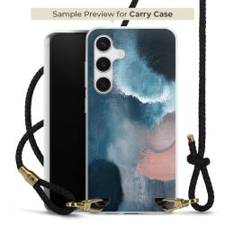 Carry Case Transparent Leder schwarz/gold