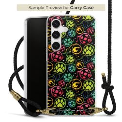 Carry Case Transparent Leather black/gold