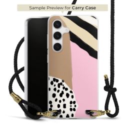 Carry Case Transparent Leather black/gold