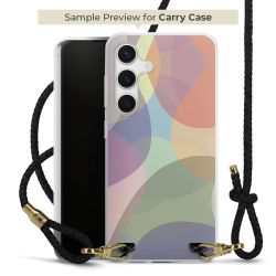 Carry Case Transparent Leder schwarz/gold