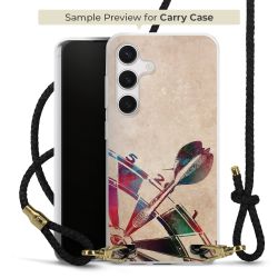 Carry Case Transparent Leather black/gold