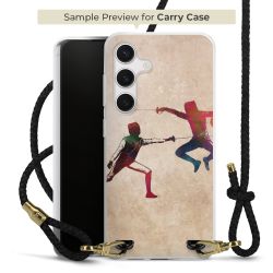 Carry Case Transparent Leather black/gold