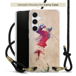 Carry Case Transparent Leather black/gold