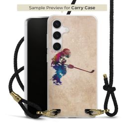 Carry Case Transparent Leather black/gold